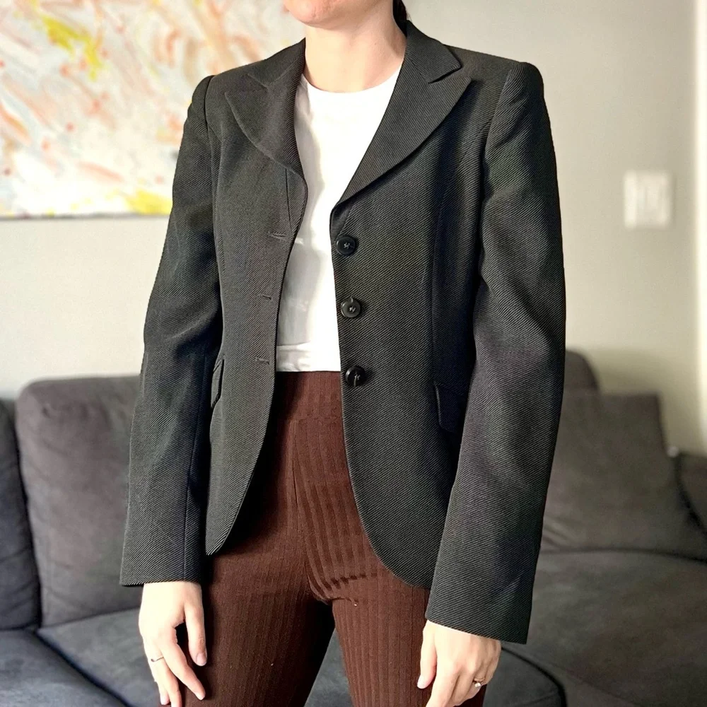 Armani Collezioni Vintage Y2K Fitted Blazer - Office Siren Corpcore Boardroom - Picture 3 of 15